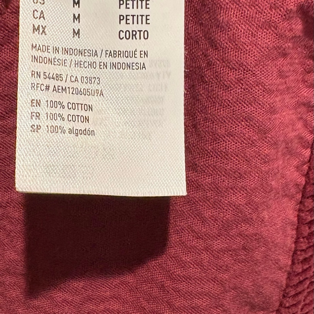 American Eagle Outfitters Burgundy Corduroy Dress - Picture 8 of 8